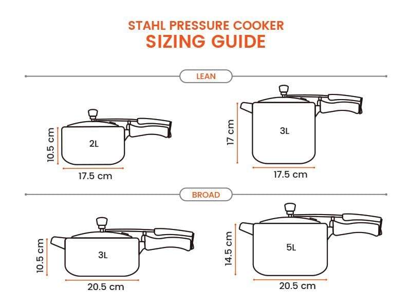 Stahl Stainless Steel Inner Lid Pressure Cooker - KITCHEN MART