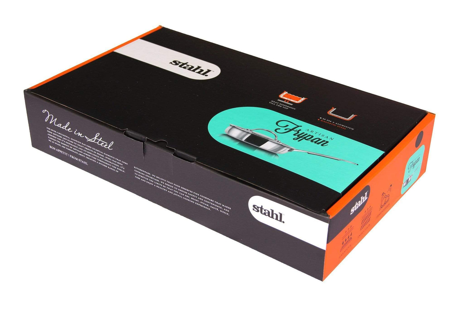 Stahl Stainless Steel Triply Artisan Frypan - KITCHEN MART