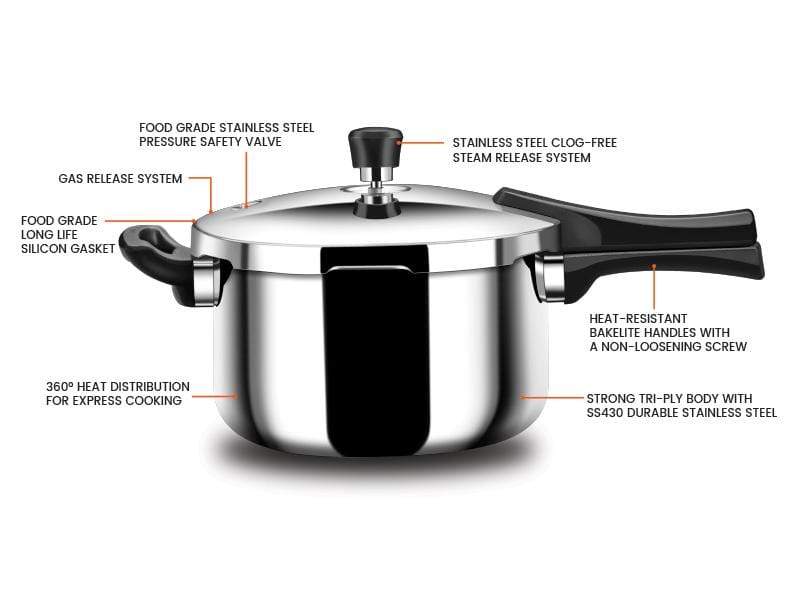 Stahl Triplly Pressure Cooker Xpresso - KITCHEN MART