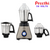 Preethi Steele MG 206 110 V, 550-Watt Mixer Grinder (Silver/Black), 110 volts for use in USA and Canada only