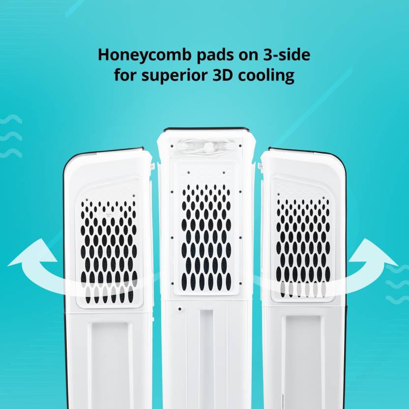 symphony Diet 3D 55i+ Tower Cooler - 55 Litres, White - KITCHEN MART