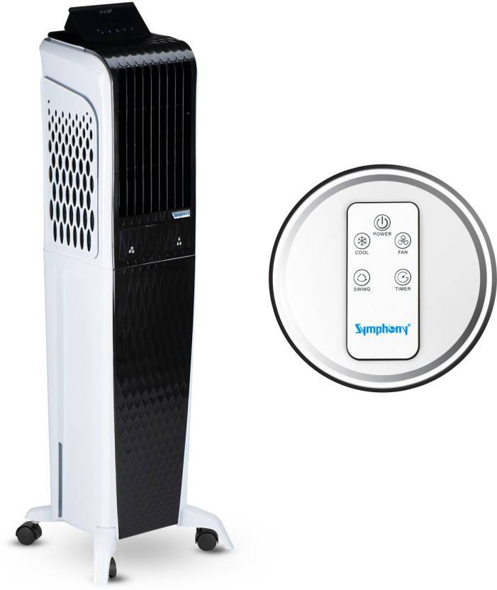 symphony Diet 3D 55i+ Tower Cooler - 55 Litres, White - KITCHEN MART