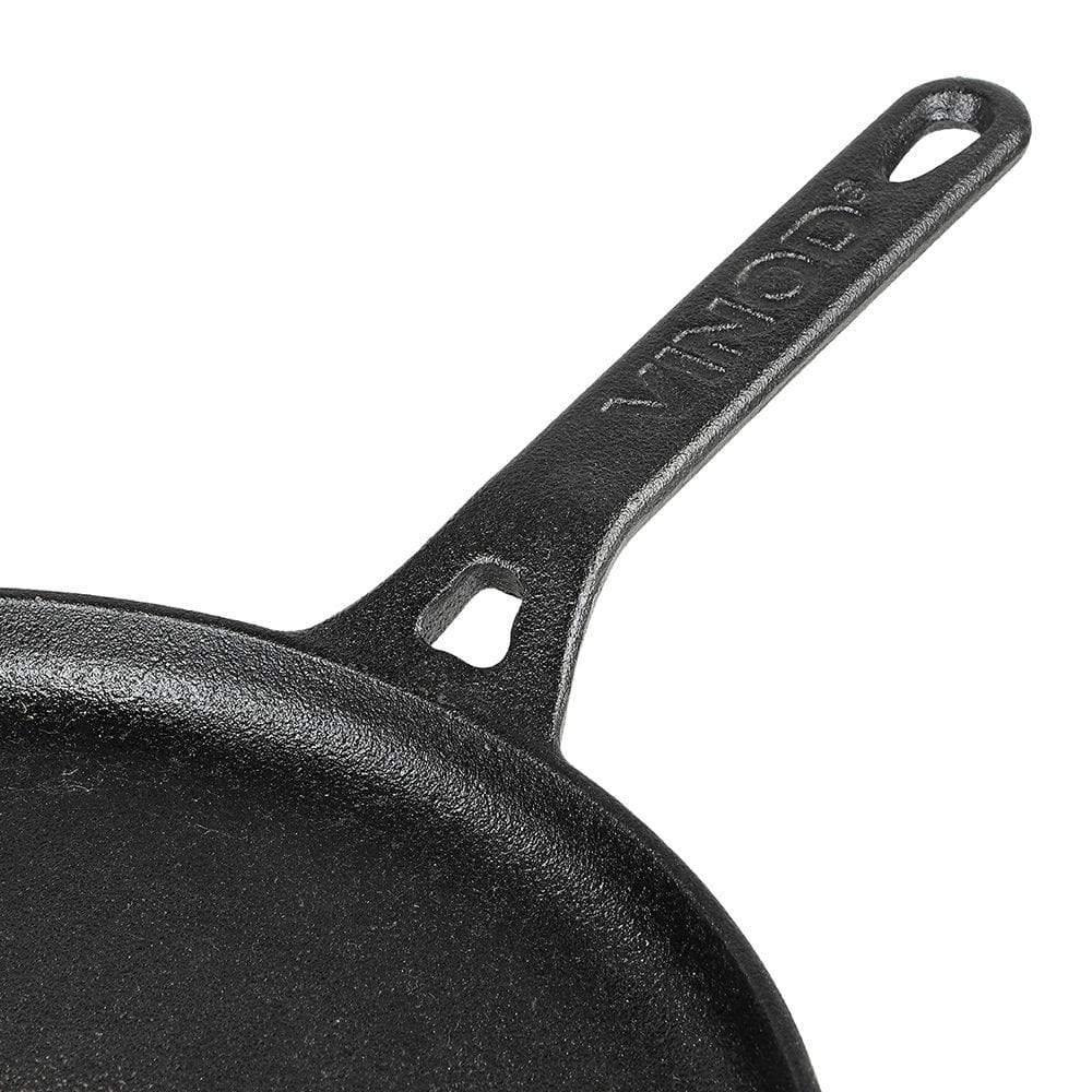 Vinod Legacy Pre - Seasoned Cast Iron Dosa Tawa - 28 Cm - KITCHEN MART