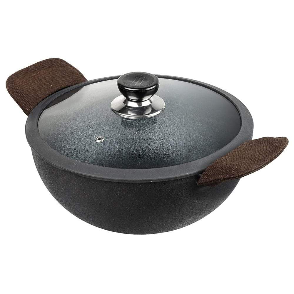 Vinod Legacy Pre Seasoned Cast Iron Kadai - KITCHEN MART