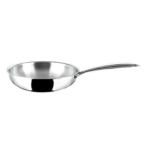 Vinod Platinum Triply Stainless Steel Fry Pan - 20 cm (Induction Friendly) - KITCHEN MART