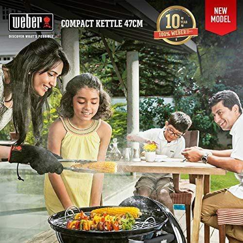 WEBER 47CM Compact Grill W/Therm Black Asia - KITCHEN MART