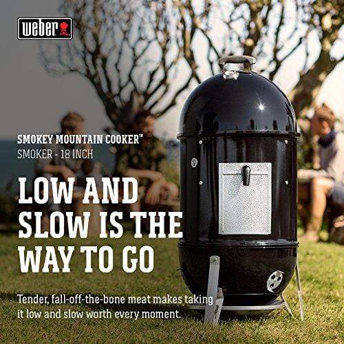 Weber Smokey Mountain Cooker Smoker 47 cm Black - KITCHEN MART
