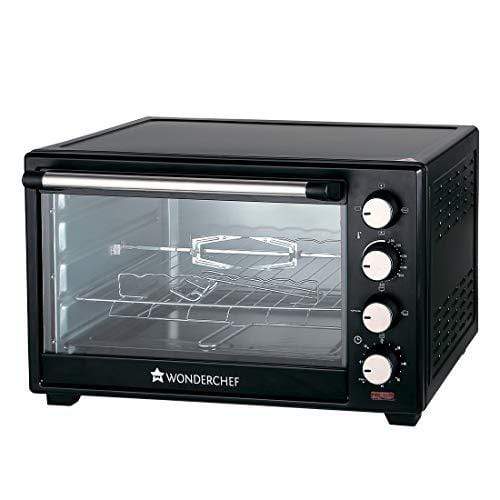 Wonderchef 40-Litre Oven Toaster Grill with Convection and Rotisserie (Black) - KITCHEN MART