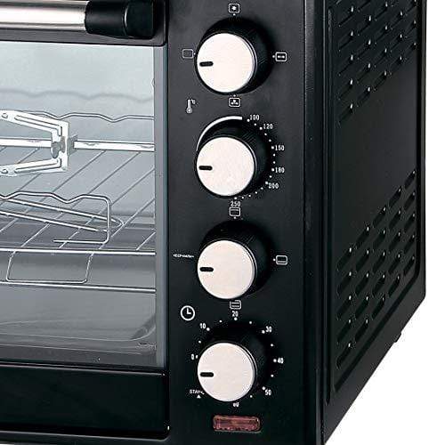 Wonderchef 40-Litre Oven Toaster Grill with Convection and Rotisserie (Black) - KITCHEN MART